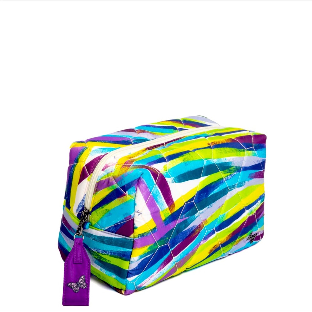 NWT: LUG BUMPER COSMETIC CASE - BRUSHSTOKES MULTI. - SOLD OUT